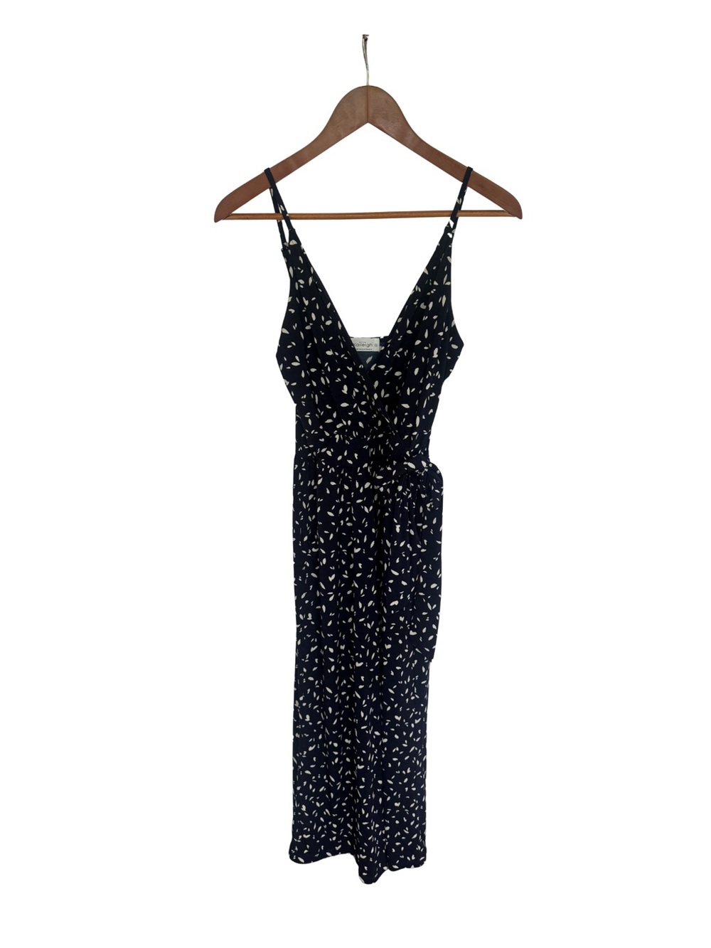 Kaileigh Navy Polka Dot Jumpsuit - Size S